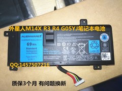 原装戴尔外星人Alienware M14X R3 R4 G05YJ P39G 笔记本电池包邮