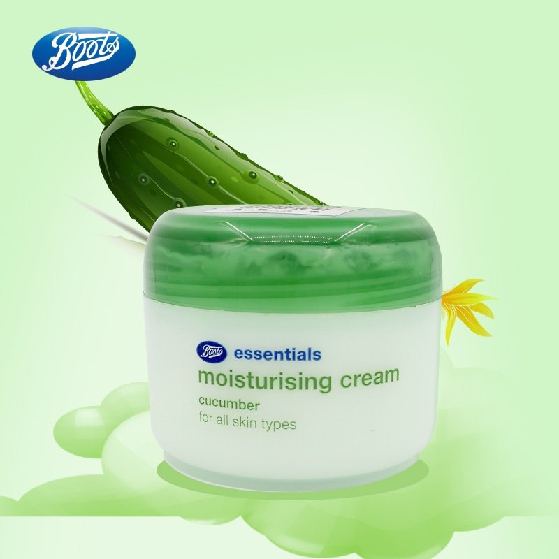 英国小黄瓜面霜 补水 保湿 滋润_英国直邮boots小黄瓜清新面霜保湿面