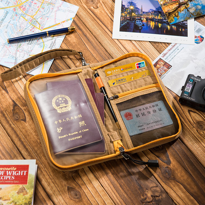 GOX旅行护照包多功能机票夹长款证件包收纳包大保护套证件袋卡包