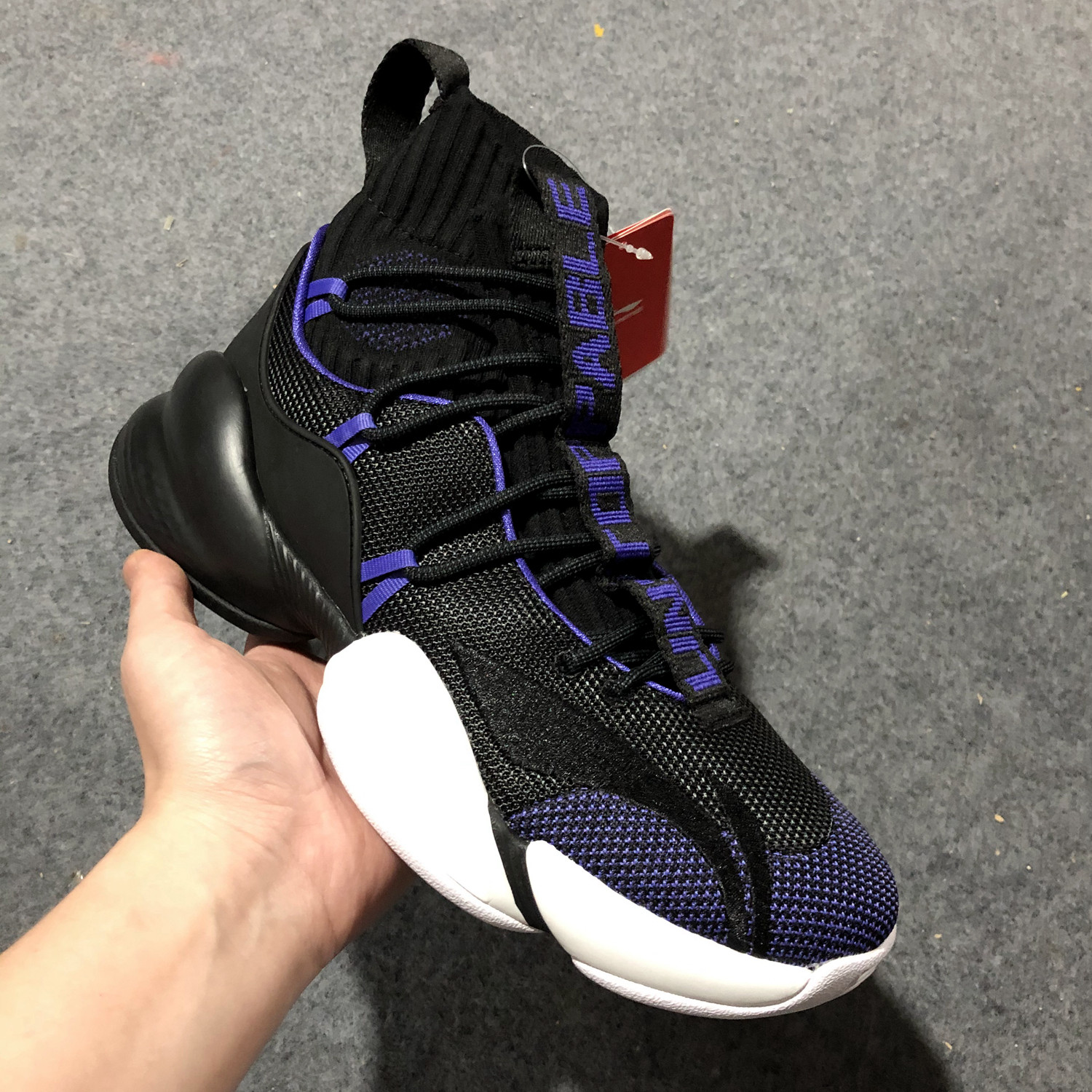 空袭_李宁空袭5精英版男鞋cba高帮减震耐磨专业比赛运动篮球鞋abap023