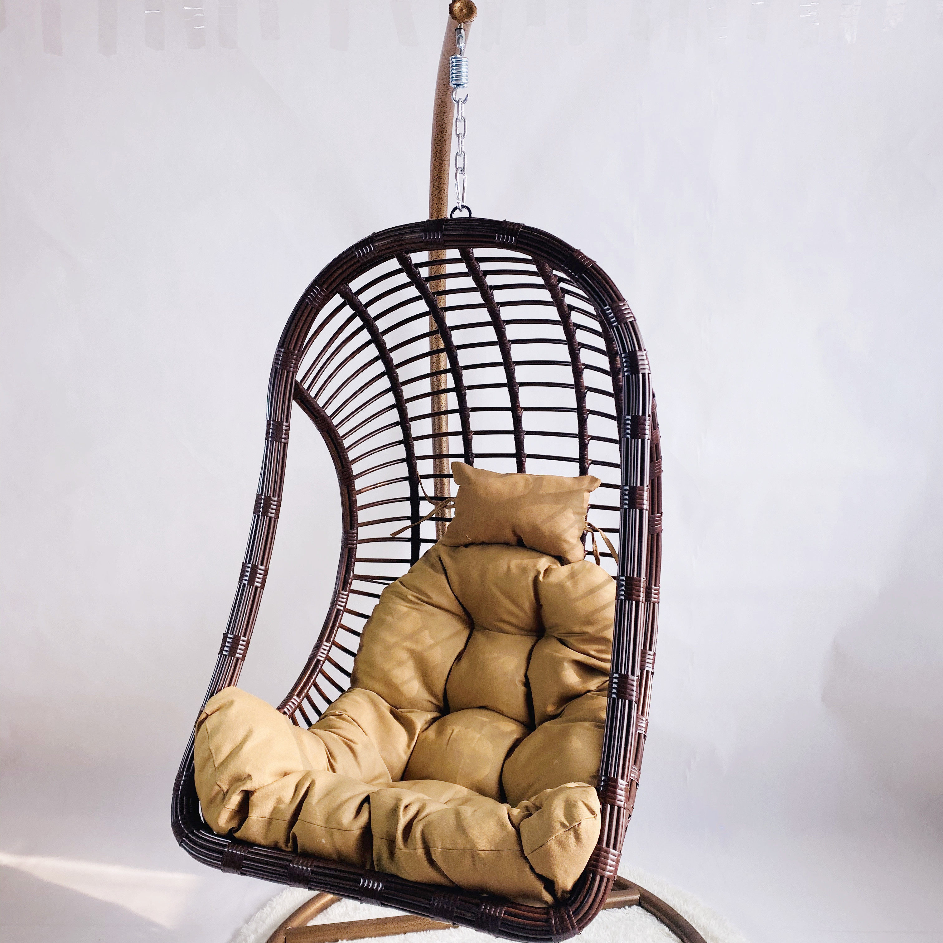 室内吊篮藤编 客厅_鸟巢吊篮 宿舍休闲吊椅 室内成人秋千客厅吊兰秋千