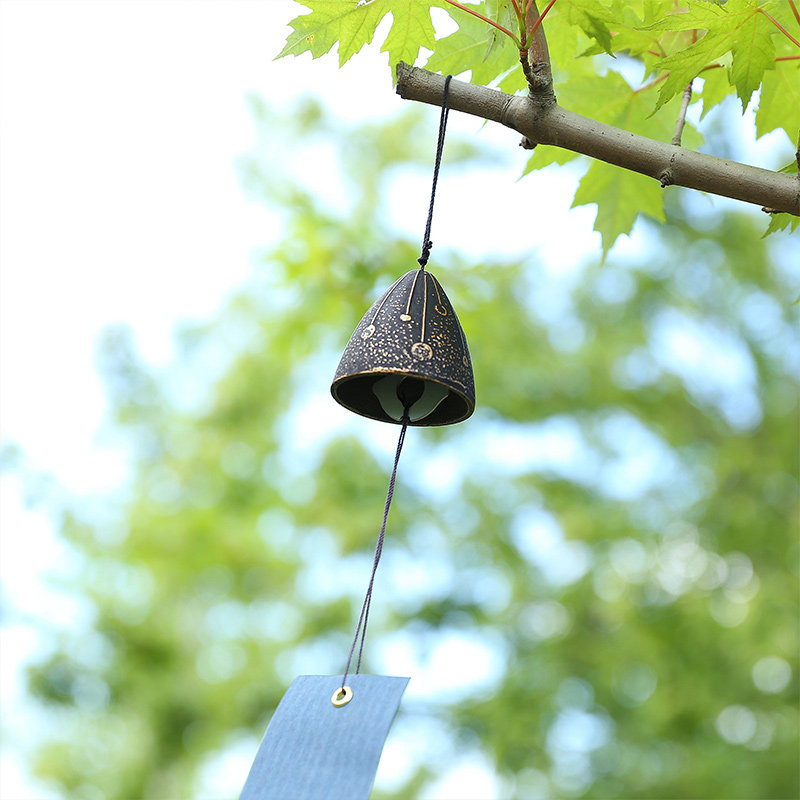日本进口南部铁器铸铁风铃挂饰复古日式挂件寺庙铃铛生日礼物
