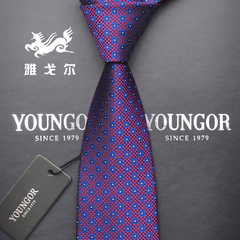 领带男士正装商务结婚韩版真丝正品英伦圆点礼盒装送领带夹