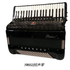 【涛声琴韵】鹦鹉牌YW852型 41键120贝司 回声琴演奏级键盘手风琴