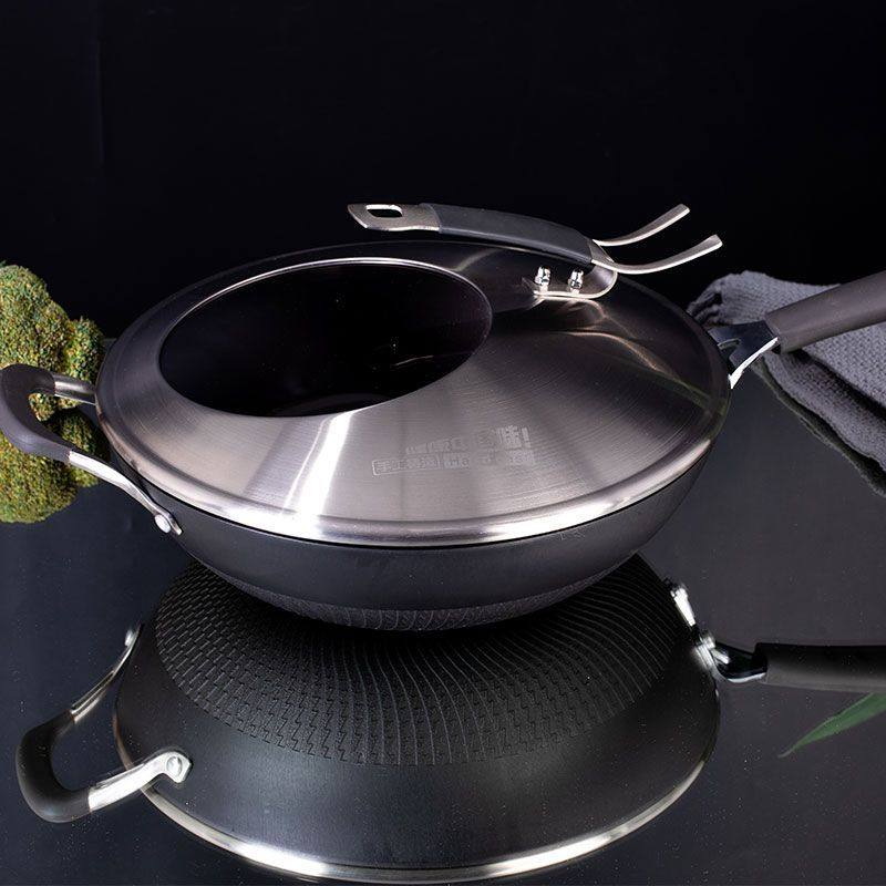冯氏铸铁锅天然气电磁炉通用平底炒锅清竹雅韵2代高配升级版
