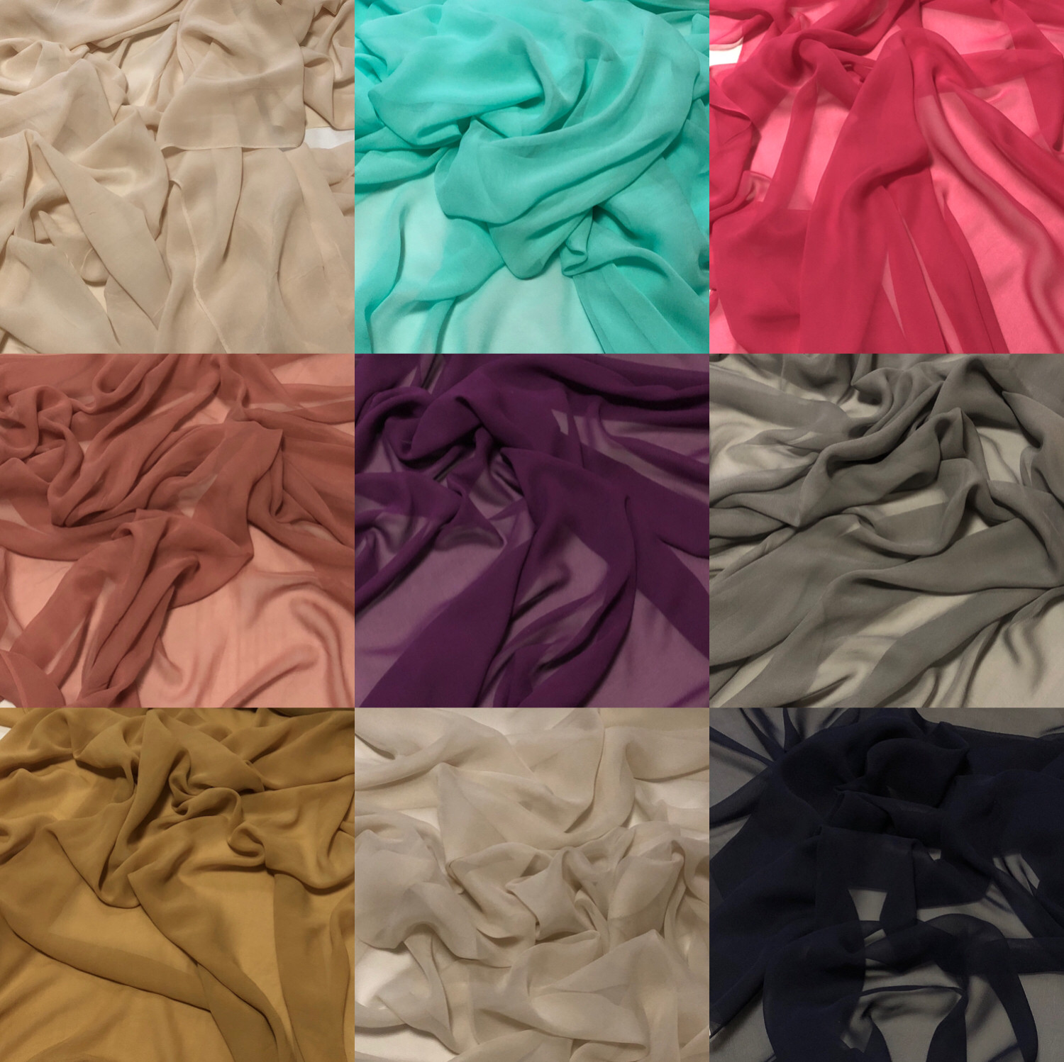 半透真丝乔其纱布料柔软细腻全桑蚕丝布料真丝面料纱料特价清仓