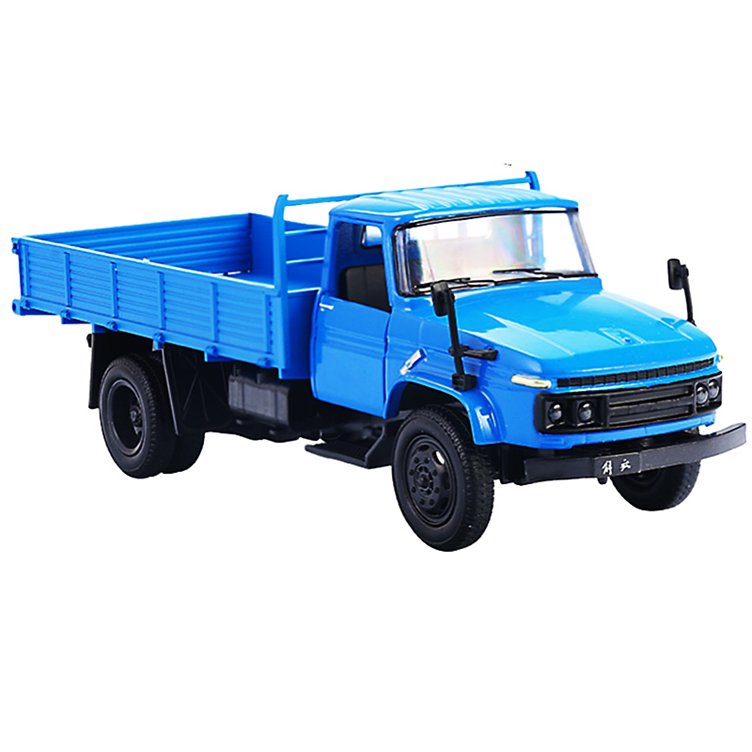 14岁以上男汽车玩具收藏摆件仿真解放卡车模型老式运输车蓝色货车