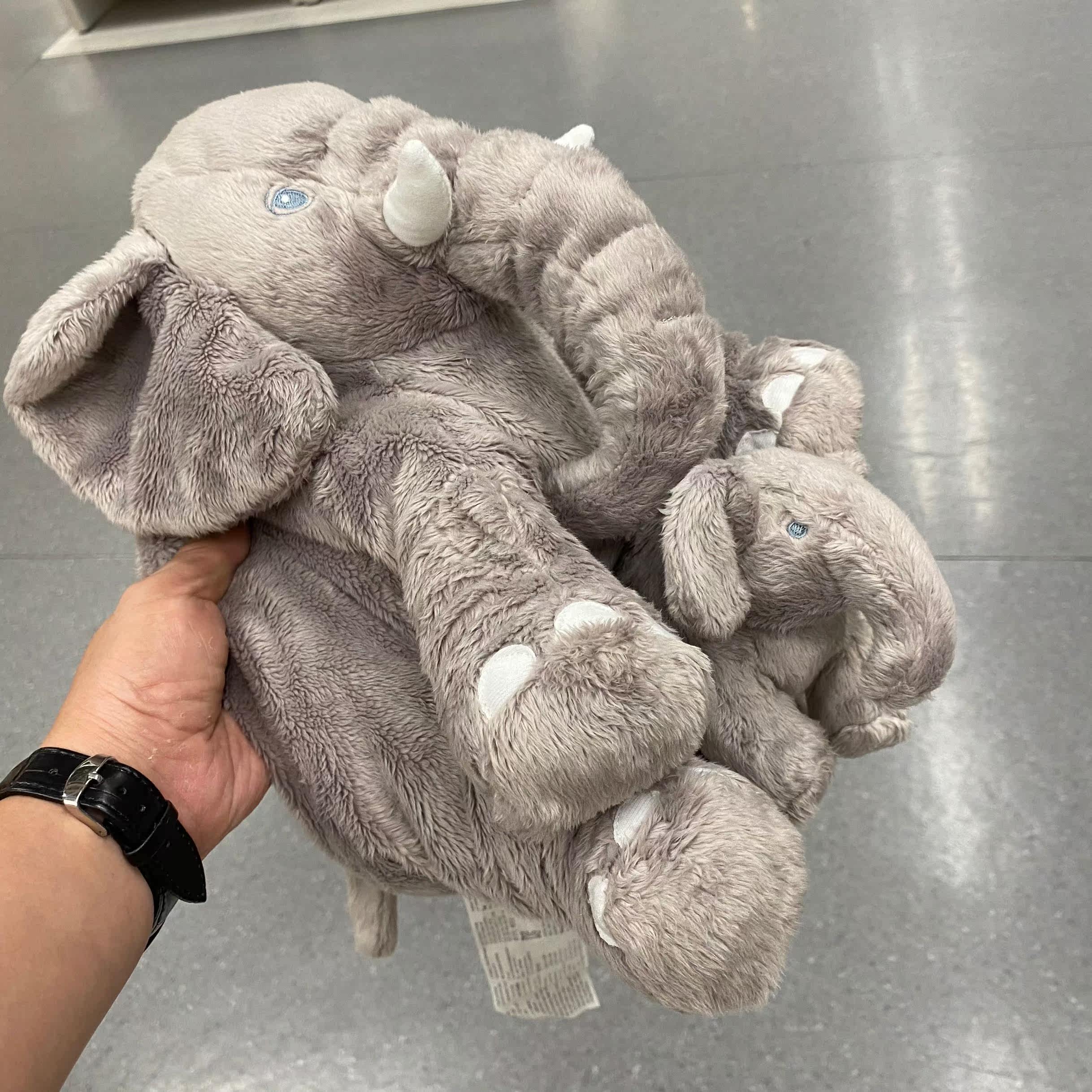 宜家列尤 毛绒玩具2件套象宝宝玩具子母大象女孩生日礼物公仔优惠券