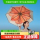 【下拉享淘金币】蕉下双层小黑伞经典大花黑胶防晒伞晴雨伞UPF50+