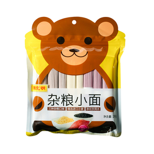 陈克明儿童宝贝面条无盐挂面营养蔬菜蝴蝶面线杂粮鳕鱼好煮易熟