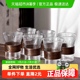 青苹果新中式防烫玻璃杯子 竖纹家用耐高温泡茶杯喝水杯客厅待客