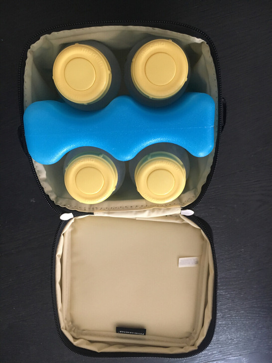 美德楽储奶盒 四个奶瓶 冰盒