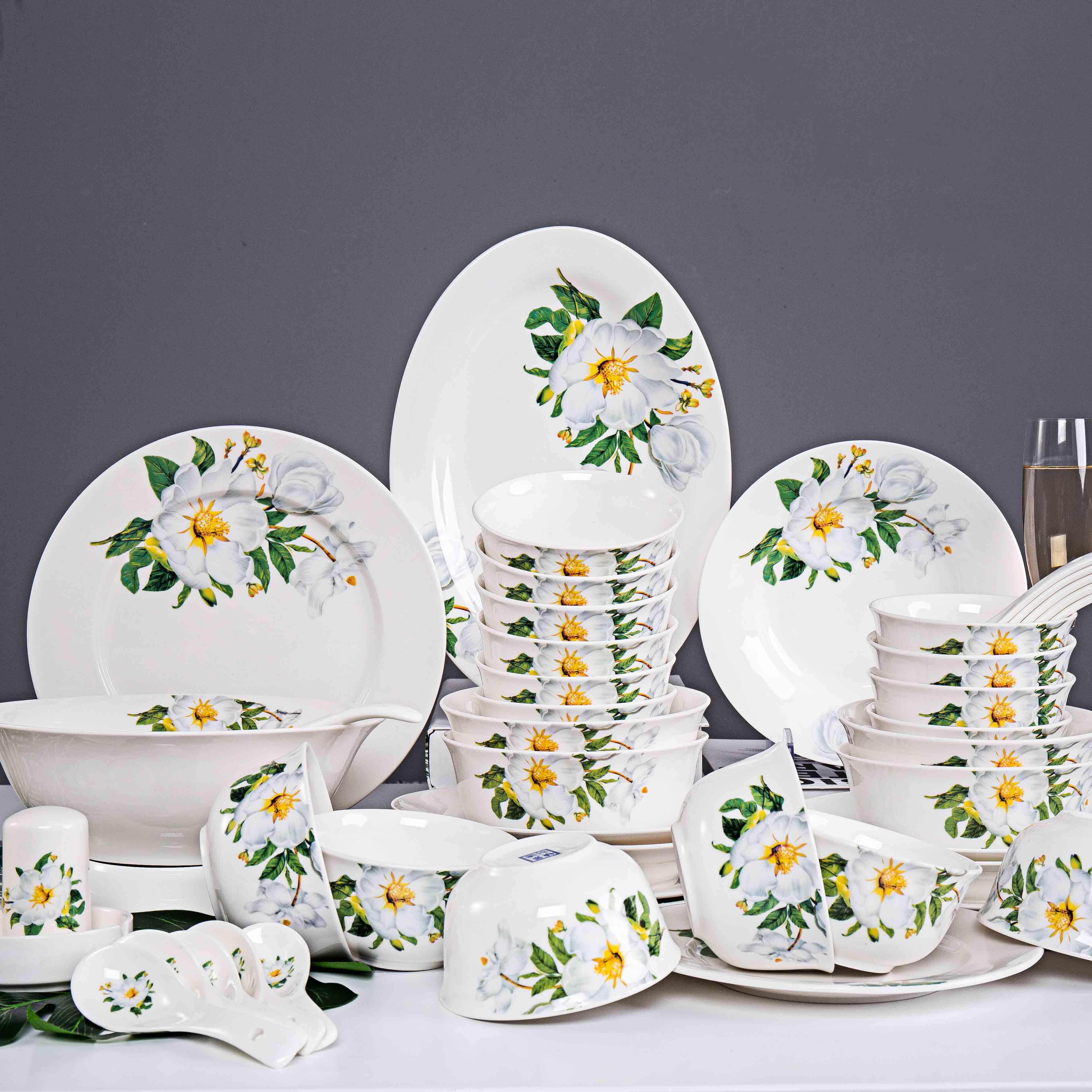 56头骨瓷餐具套装景德镇陶瓷大额优惠券