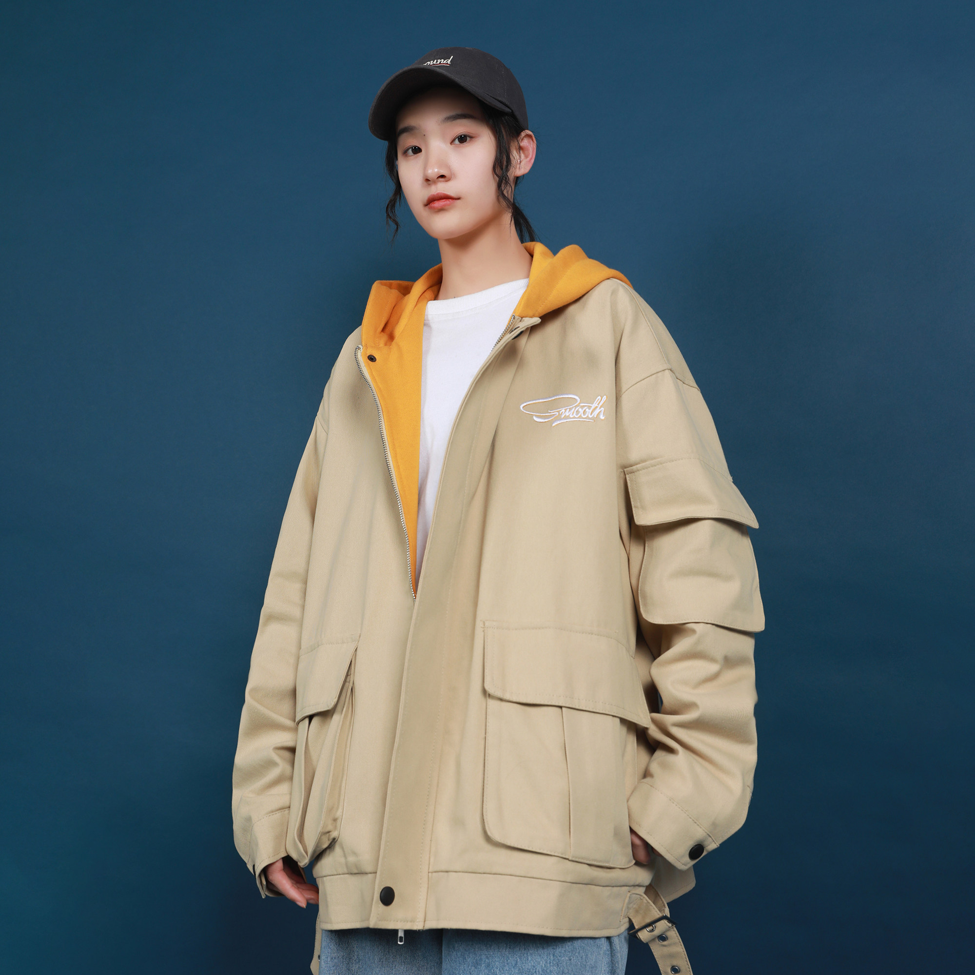 特价女生春季上衣韩版新款 百搭_@绿光 工装外套女2020春季新款宽松