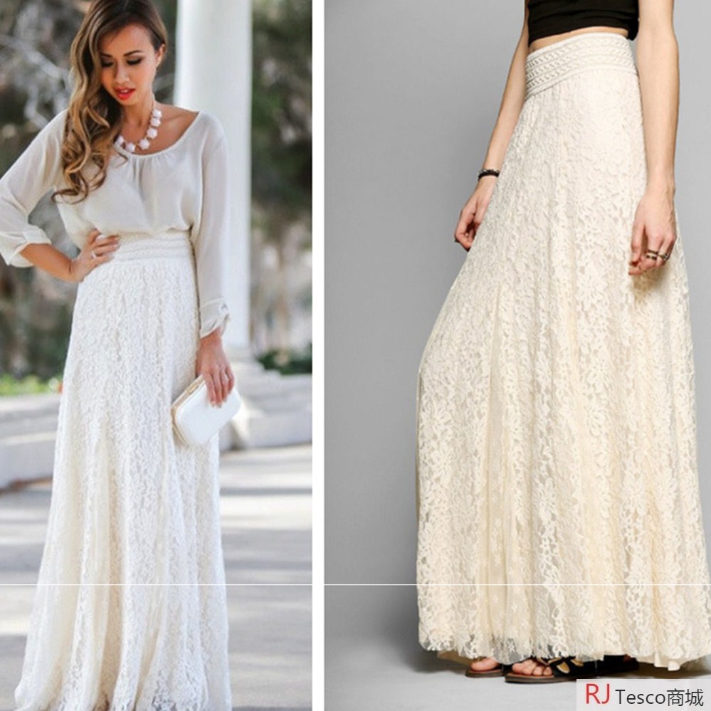 women s long lace skirt casual dress summer white skirts2018in the Women's clothing/Boutique , Skirts category - from Buy2taobao.com to provide professional Taobao agent buy service