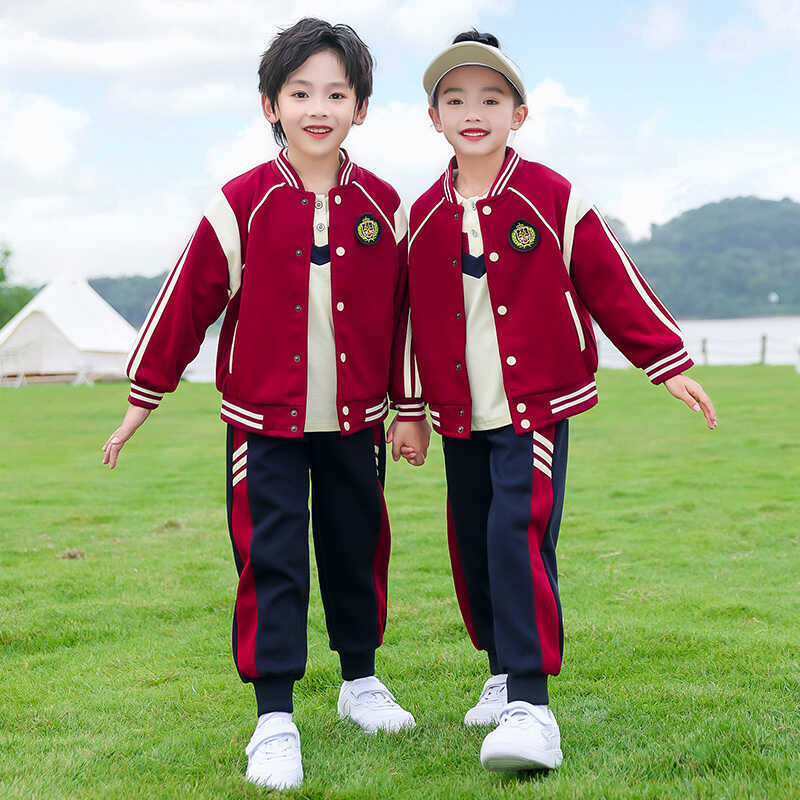 小学生棒球服校服春秋款运动会套装幼儿园园服新款秋季三件套班服