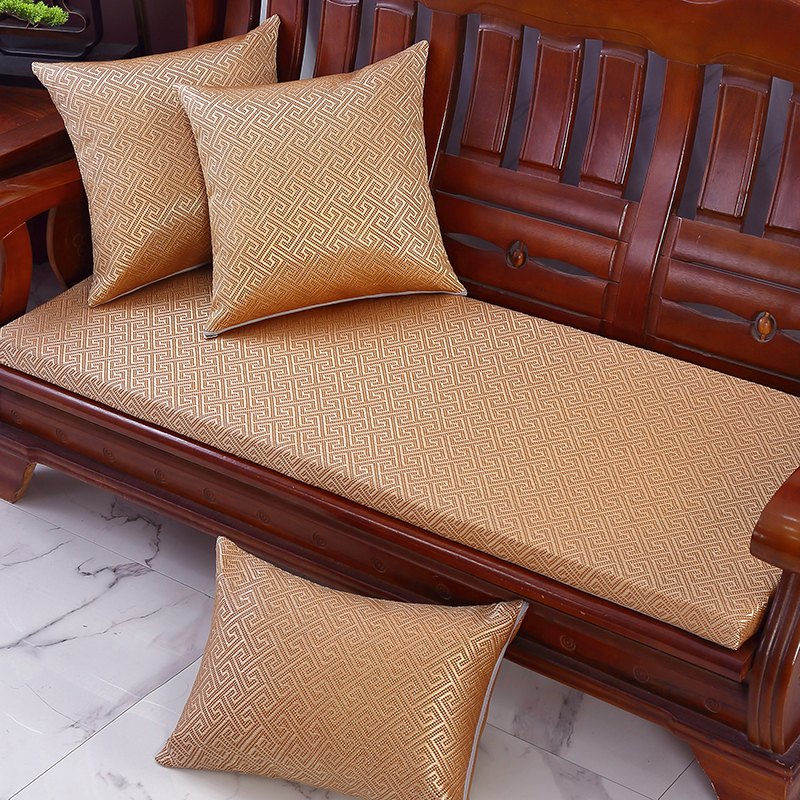 夏季冰藤坐垫红木实木沙发坐垫老式复古木沙发垫加厚海绵沙发垫
