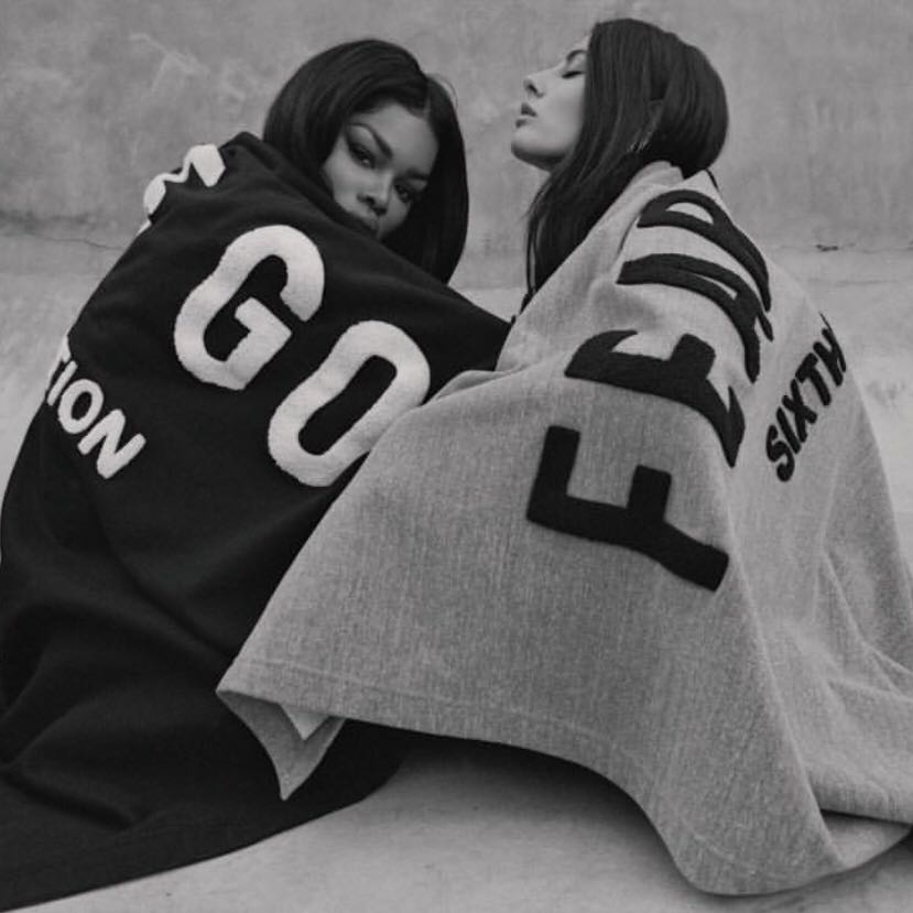 fear of god fog第六季重磅黑色灰色大logo毛毯披风披肩斗篷百搭——