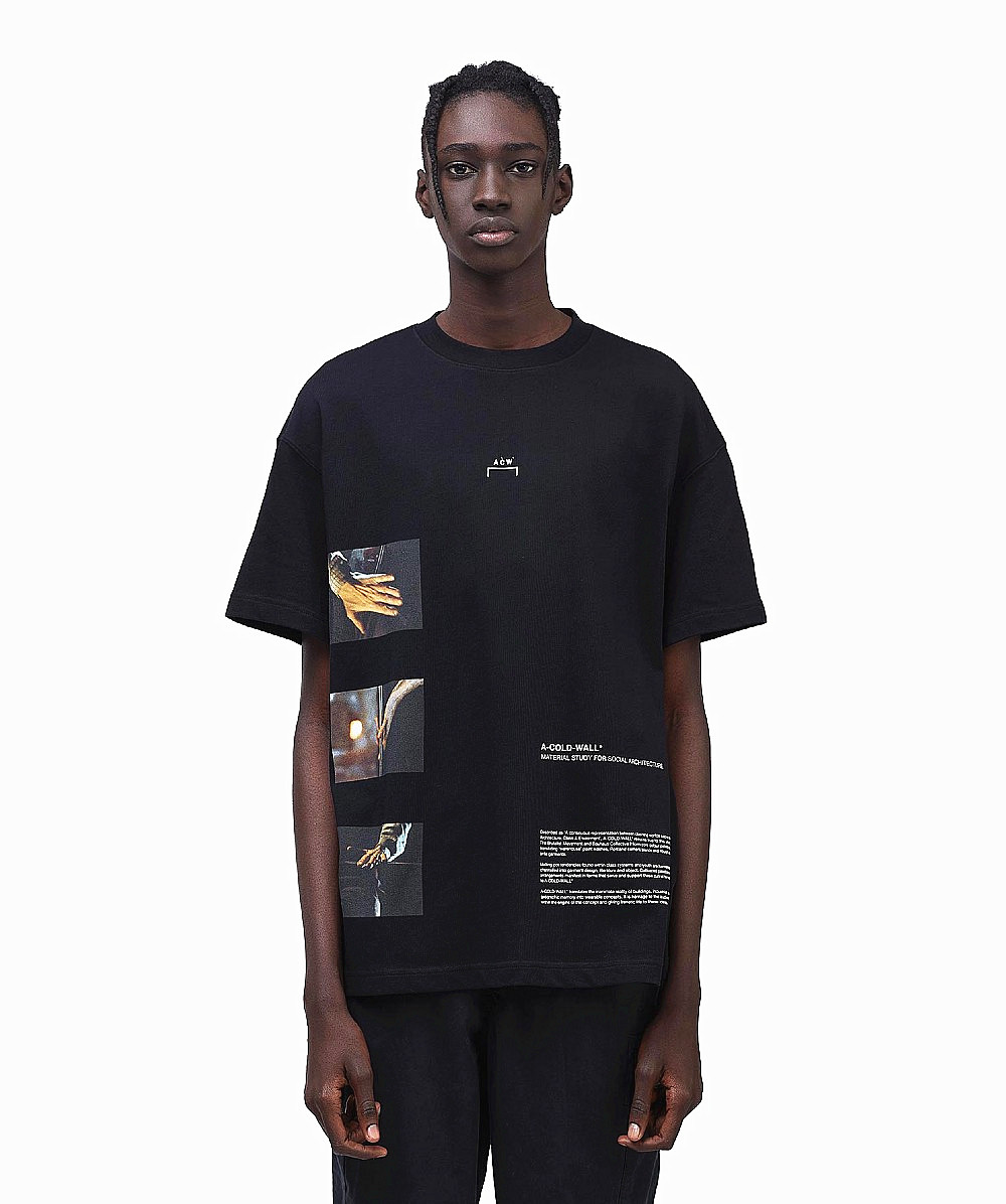 【现货】a-cold-wall acw glass blower 油画 贴画短袖t恤tee黑