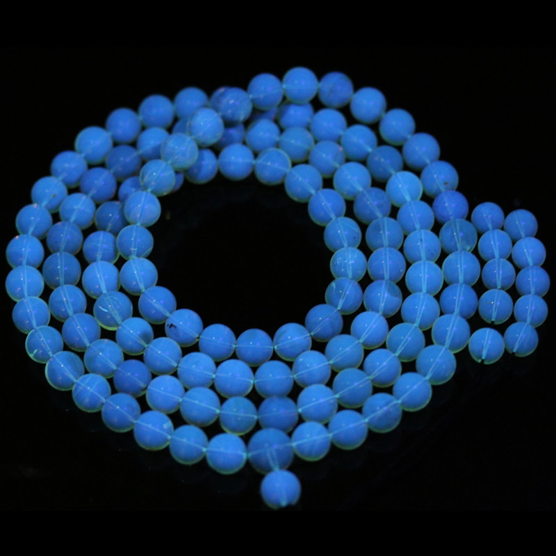 67.09克10mm【2a净水 通透梦幻108颗】蓝珀佛珠 强荧光