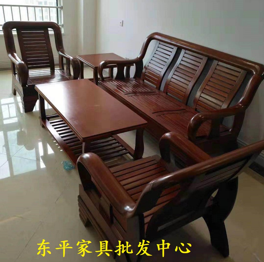 太子沙发实木客厅组合仿红木沙发老式木质沙发三人五件套小户型