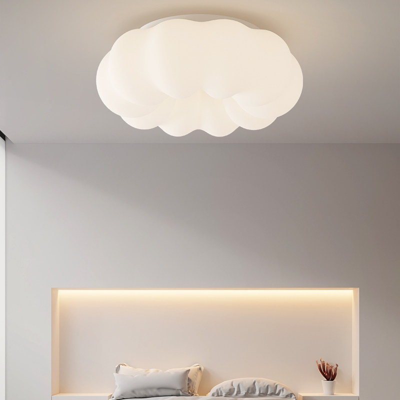 (今日10折)南瓜云朵吸顶灯创意吊灯儿童房间主卧室书房北欧简约餐厅客