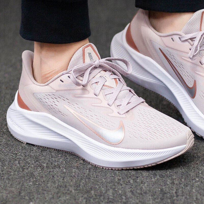 nike耐克女鞋正品2021秋季新款粉色运动鞋zoom气垫网面透气跑步鞋