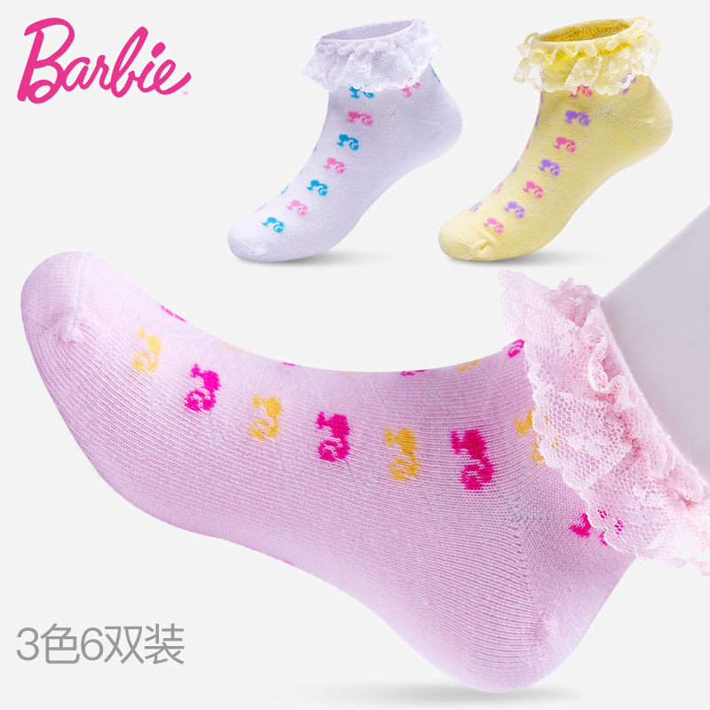 芭比女童白色袜子短袜薄款蕾丝花边纯棉浅口女孩幼儿小孩宝宝棉袜|ruв категории Детская одежда, носки (детей в возрасте 0 - 16) - от Buy2taobao.com для оказания профессиональной услуги покупки агента Taobao