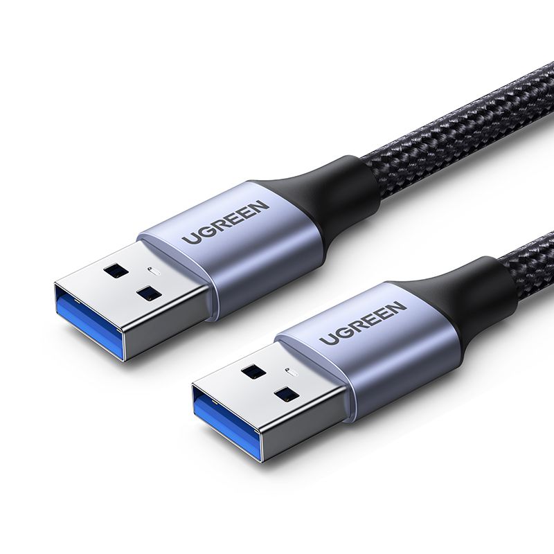 适用绿联usb30数据线双头公对公转usb接口线长两头二头移动硬盘