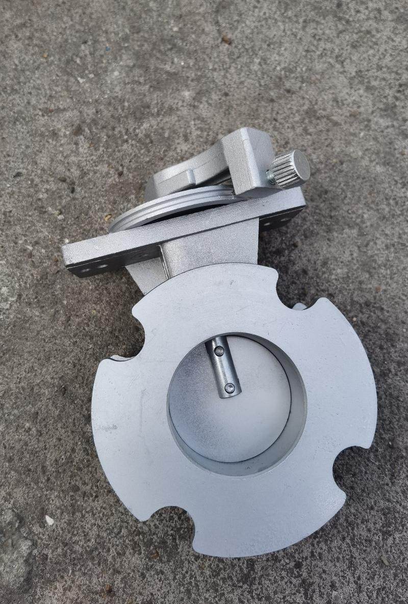 手动铝蝶阀蝶型铝合金风阀窑炉风阀天然气蝶阀风阀门窑炉配件dn25