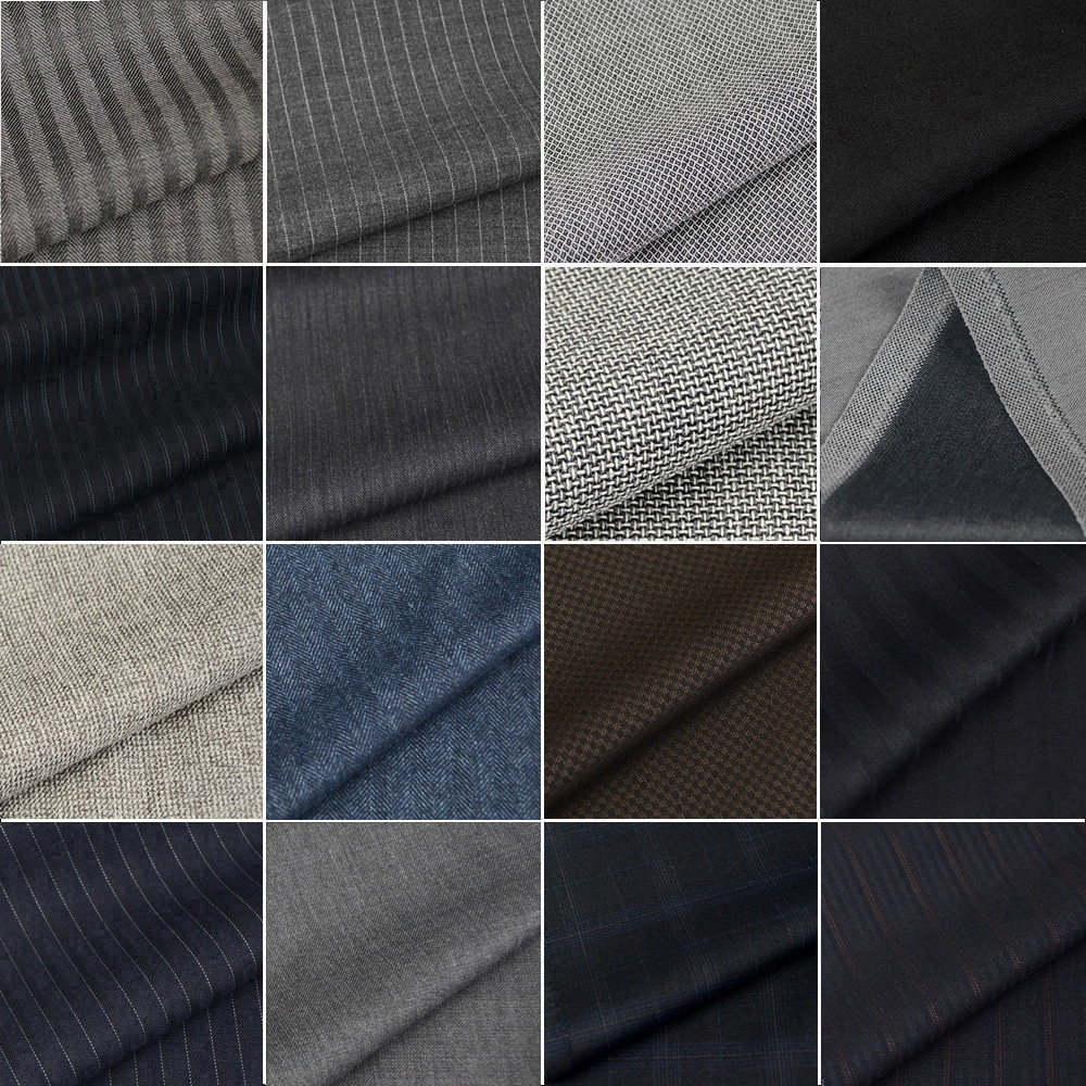 进口高档纯羊毛面料 西装 西裤 西服 职业装 正装毛涤精纺布料