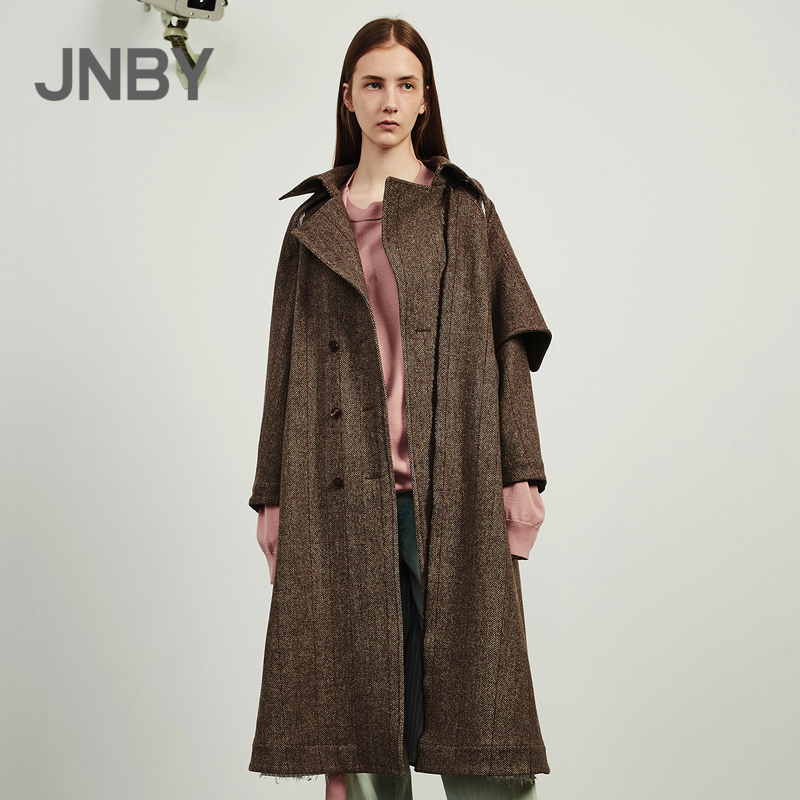 一折江南布衣大衣女 羊毛 冬季2017_专柜正品jnby/江南布衣2019秋冬