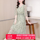 杭州品牌夏季真丝连衣裙女装新款时尚减龄气质桑蚕丝裙子年轻妈妈