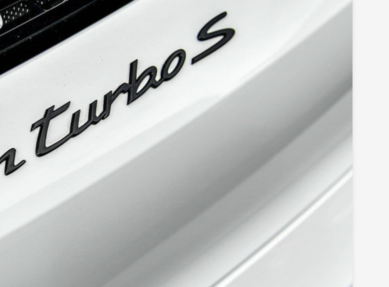 保时捷原厂标新新款银色车标911turbo4字标taycan黑色汽车车标