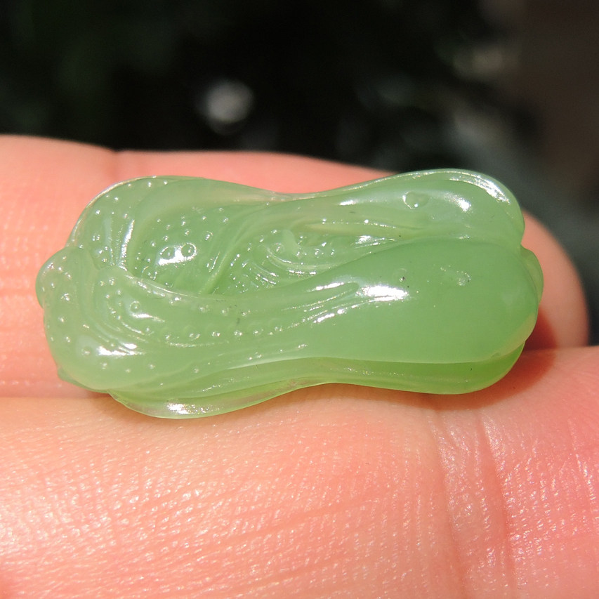 精品特惠候天罡无黑点级青海翠青玉 券后1870元包邮