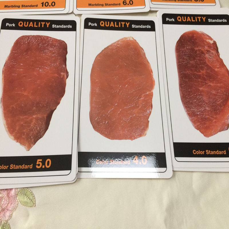 nppc肉色测定用标准比色板肉质比色卡肉质比色板猪肉比色卡