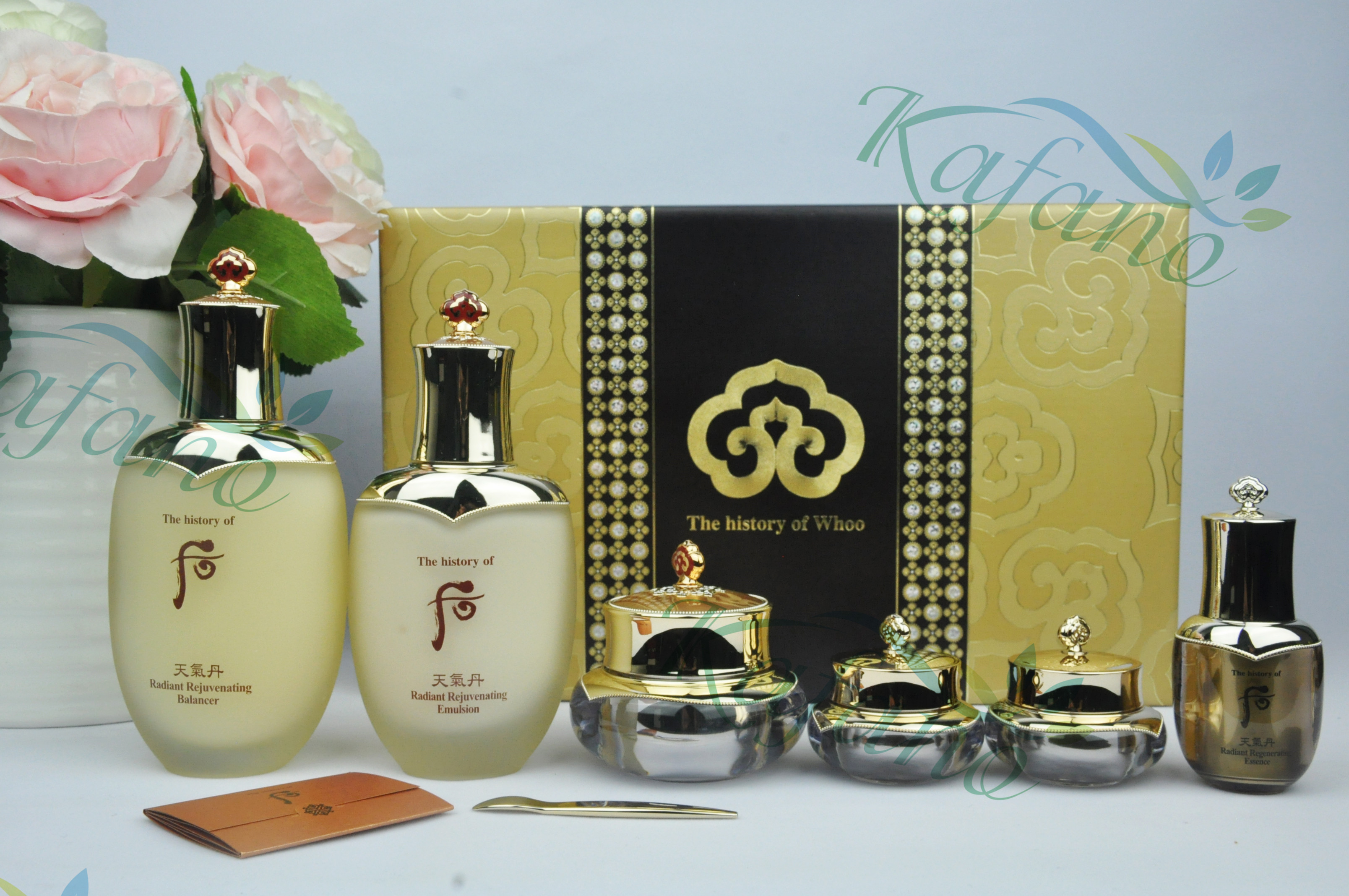whoo 后 套装 六件套 天气丹花献光彩紧颜系列礼盒