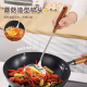 不锈钢蘑菇铲大小号家用厨房长柄木柄防滑锅铲炒勺铁铲炒菜不粘锅
