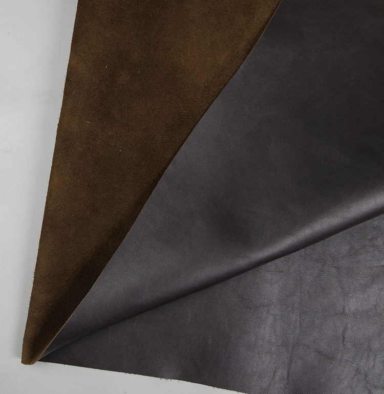 深咖啡色牛皮 棕色头层牛皮 手工diy真皮皮料 - 1号皮仓