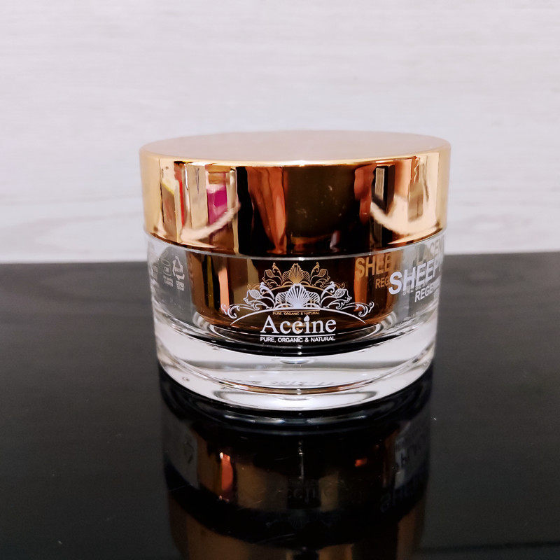 韩国accine绵羊油面霜羊胎盘素润肤霜乳50g水润保湿补水滋润