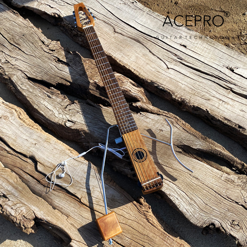 爱艺思/acepro静音便携式旅行迷你民谣吉他不锈钢品丝枫木全单