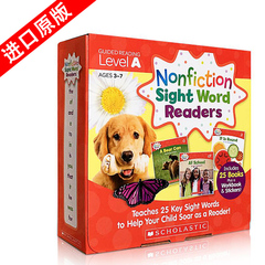 英文原版 Nonfiction Sight Word Readers Level A 儿童词汇学习