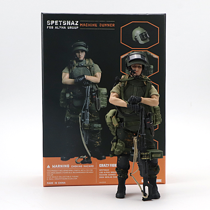 CRAZY FIGURE 1/12 LW010阿尔法部队俄罗斯2004机枪手可动兵人6寸|msdalam kategori mod main/animasi/Zhou Bian/cos/permainan papan, Tangan untuk melakukan/Mini kapsul mainan/Doll/BJD/Soldier, Soldier Kawasan - dari Buy2taobao.com untuk memberikan perkhidmatan ejen Taobao profesional membeli