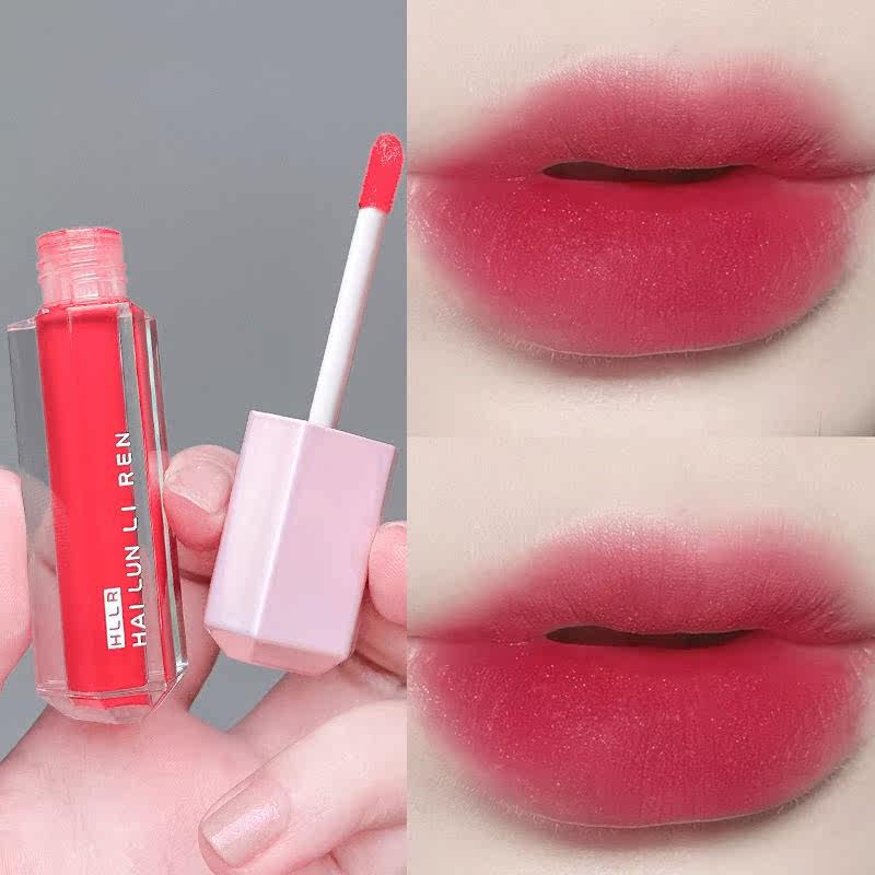 半桃口红学生党素颜不掉色不沾杯新款小粉管哑光雾面丝绒显白自然