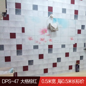 韩国自粘墙纸马赛克加厚浴室卫生间防水贴纸厨房防油贴纸瓷砖贴纸