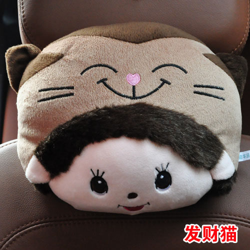 布迪汽车头枕护颈枕可爱卡通车用座椅靠枕枕头车枕车内用品创意