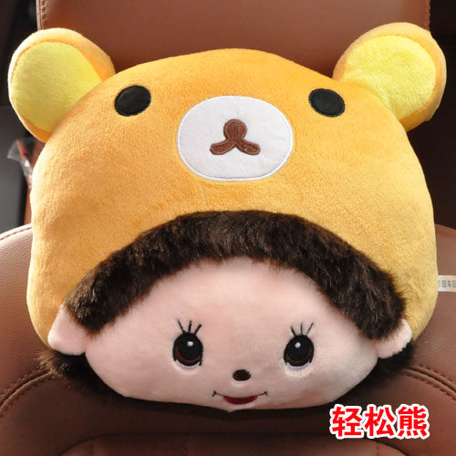 布迪汽车头枕护颈枕可爱卡通车用座椅靠枕枕头车枕车内用品创意