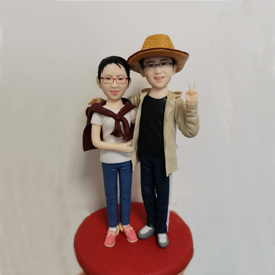 泥人真人定制软陶人偶捏小玩偶公仔泥塑手办人像结婚礼物生日礼品