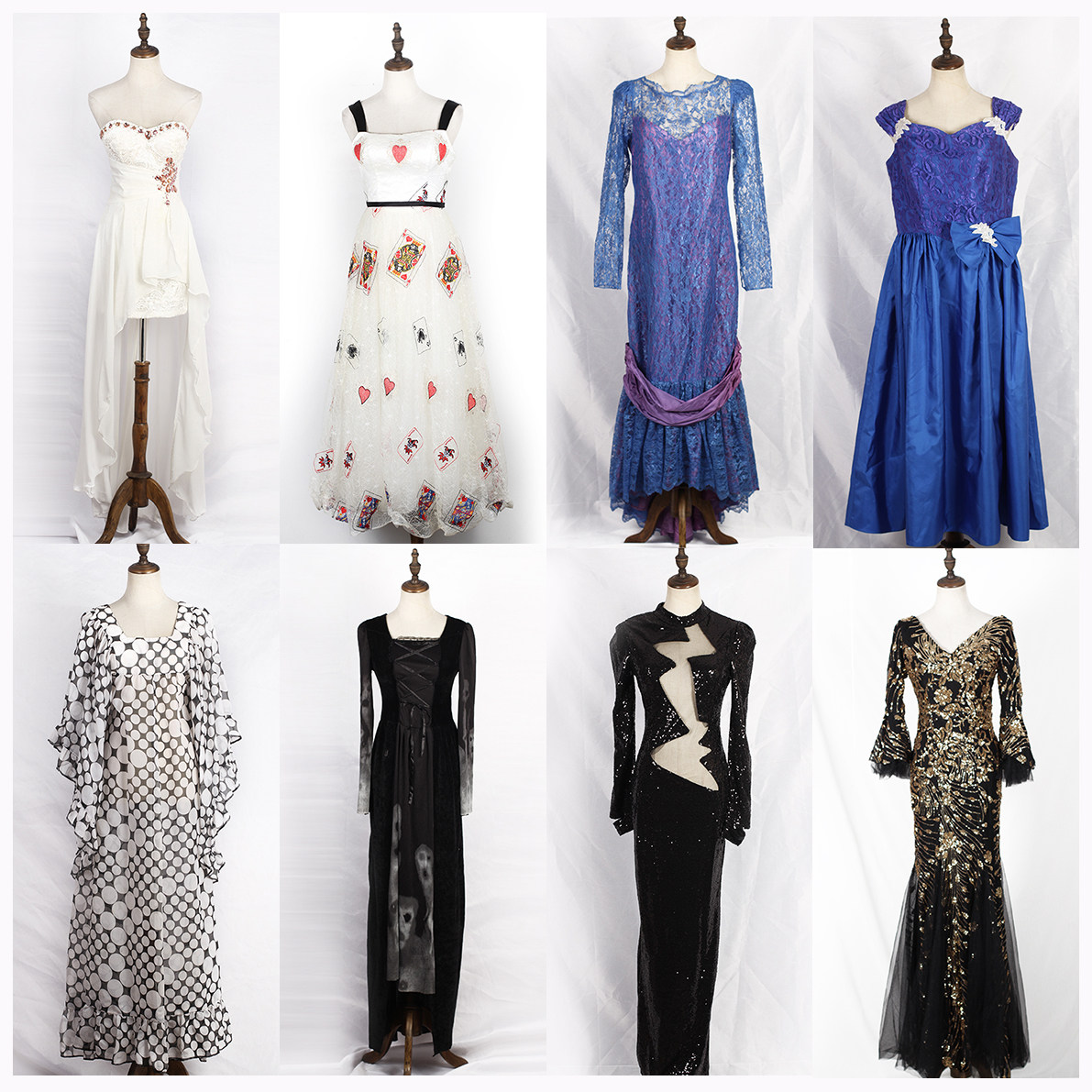 vintage古着孤品日本制演出礼服碎花文艺气质优雅复古连衣裙