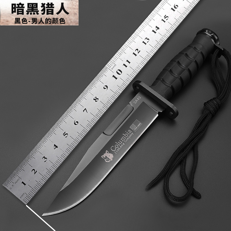 战狼2美国高硬度特种兵野户外刀具求生随防身匕手小刀子军刀直刀